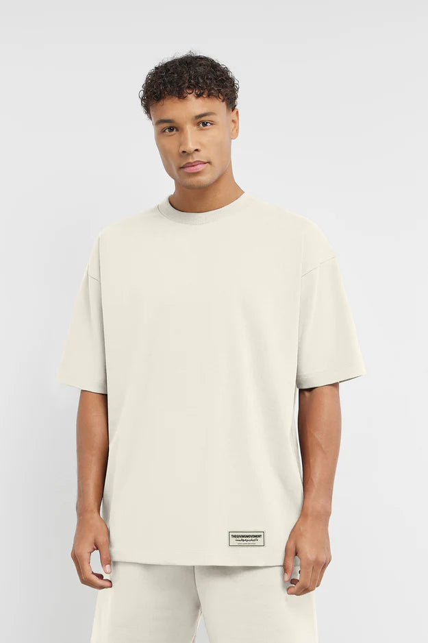 Oversized Sticker Print T-Shirt