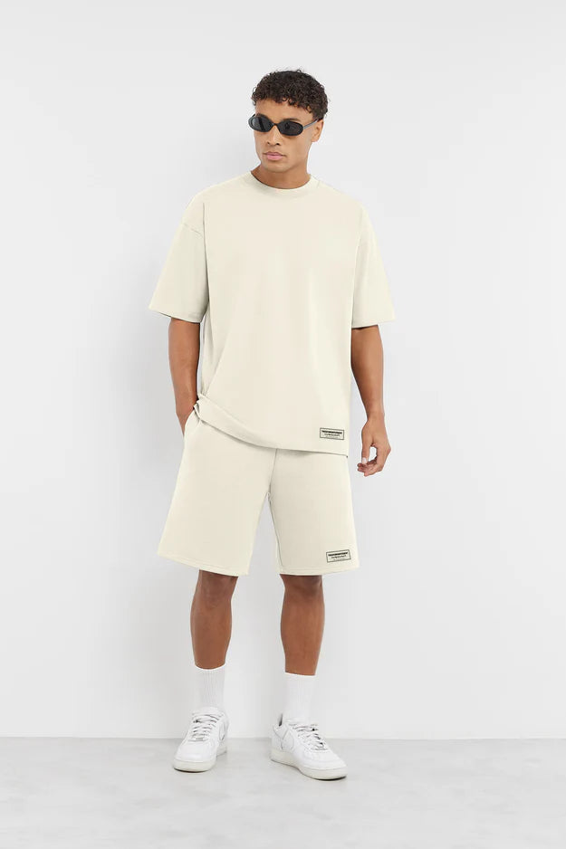 Oversized Sticker Print T-Shirt
