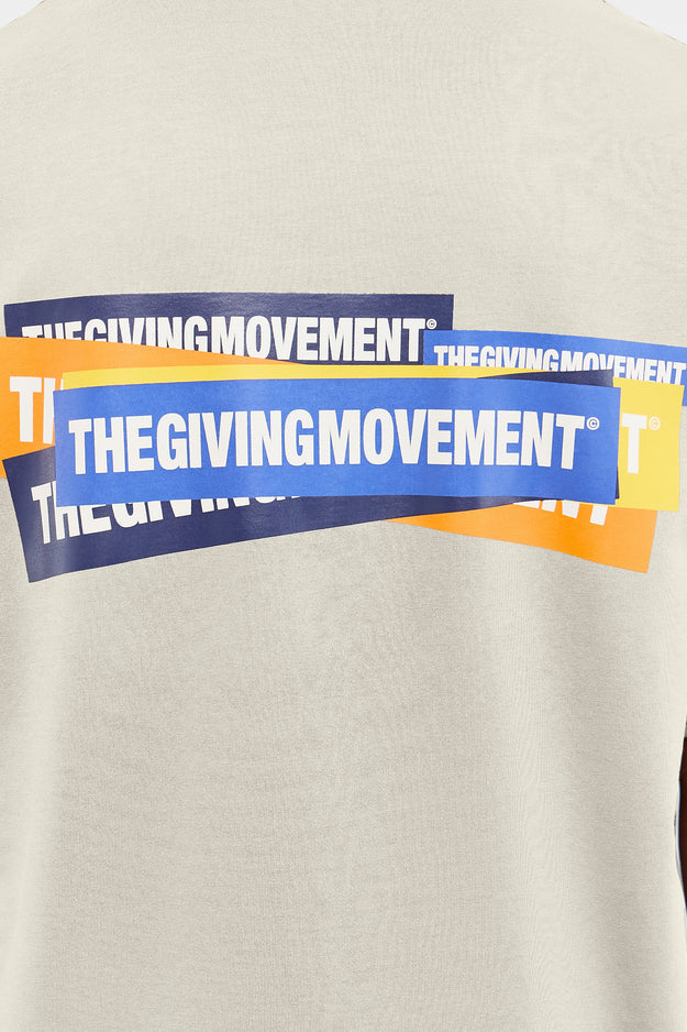 Oversized Sticker Print T-Shirt