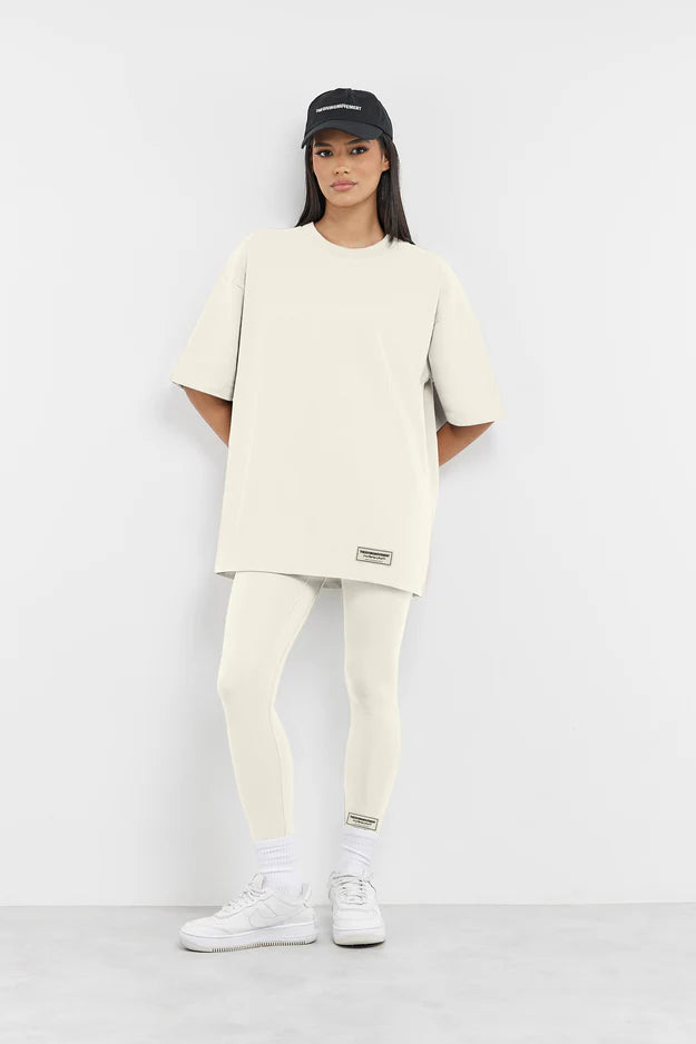 Oversized Sticker Print T-Shirt