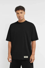 Unisex - Oversized Sticker Print T-Shirt