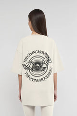 Unisex - Oversized Wings Motif T-Shirt