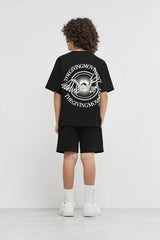 Kids Oversized Wings Motif T-Shirt - Boys/Black