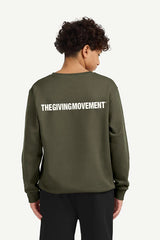 Teens Oversized Sweatshirt - Unisex/ Olive