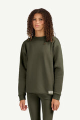Teens Oversized Sweatshirt - Unisex/ Olive