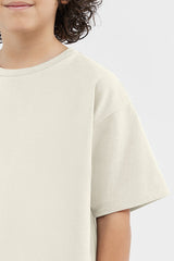 Kids Oversized T-Shirt - Boys/Ivory
