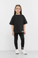 Kids Oversized T-Shirt - Girls/Black