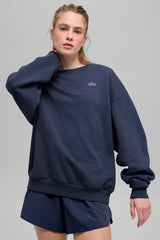Accolade Crew Neck Pullover - Unisex/ Navy