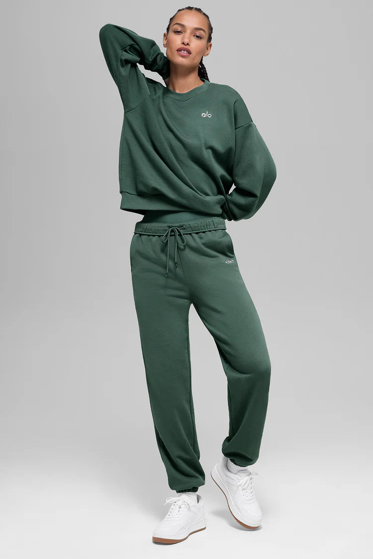 Accolade Crew Neck Pullover - Women/ Clover Green