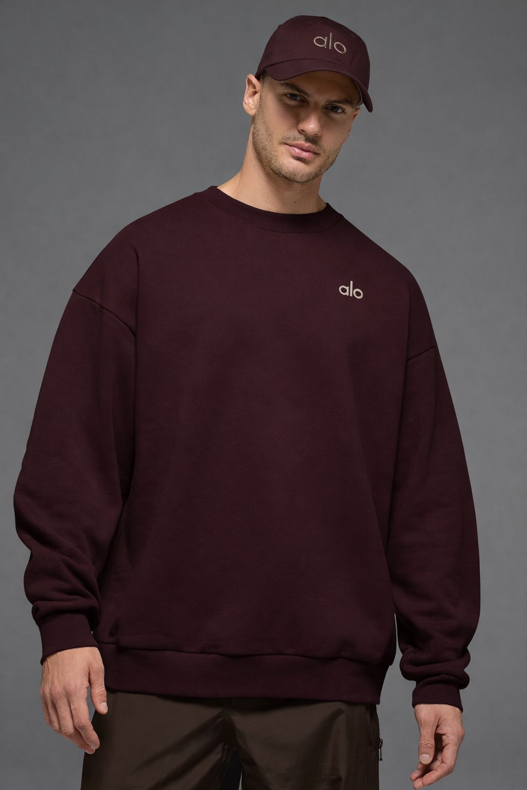 Accolade Crew Neck Pullover - Men/ Deep Fig