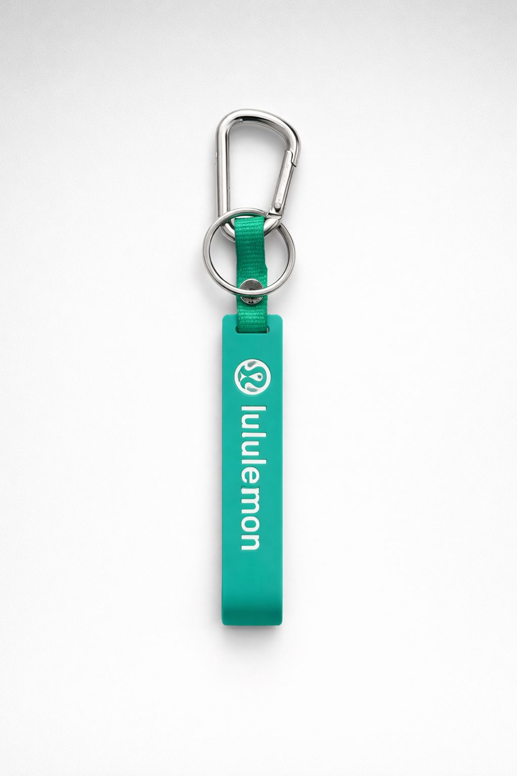 Silicone Keychain- Ivy Green/Silver