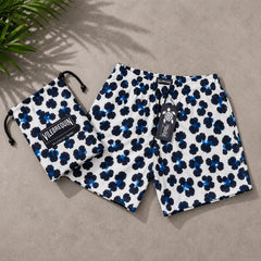 Vilebrequin Blue Leopard Swim Shorts