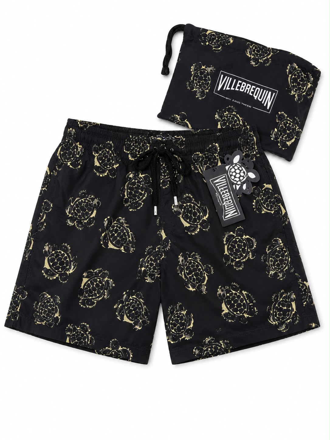 Vilebrequin Cobalt Turtle Swim Shorts - Black