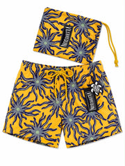 Vilebrequin Star Fish Swim Shorts - Yellow/Boys