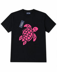 Vilebrequin Burgundy Turtle Graphic Tee - Orange