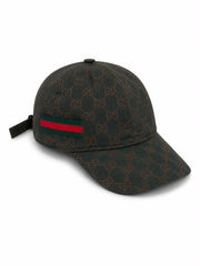 Gucci Monogram Web Stripe cap - 1