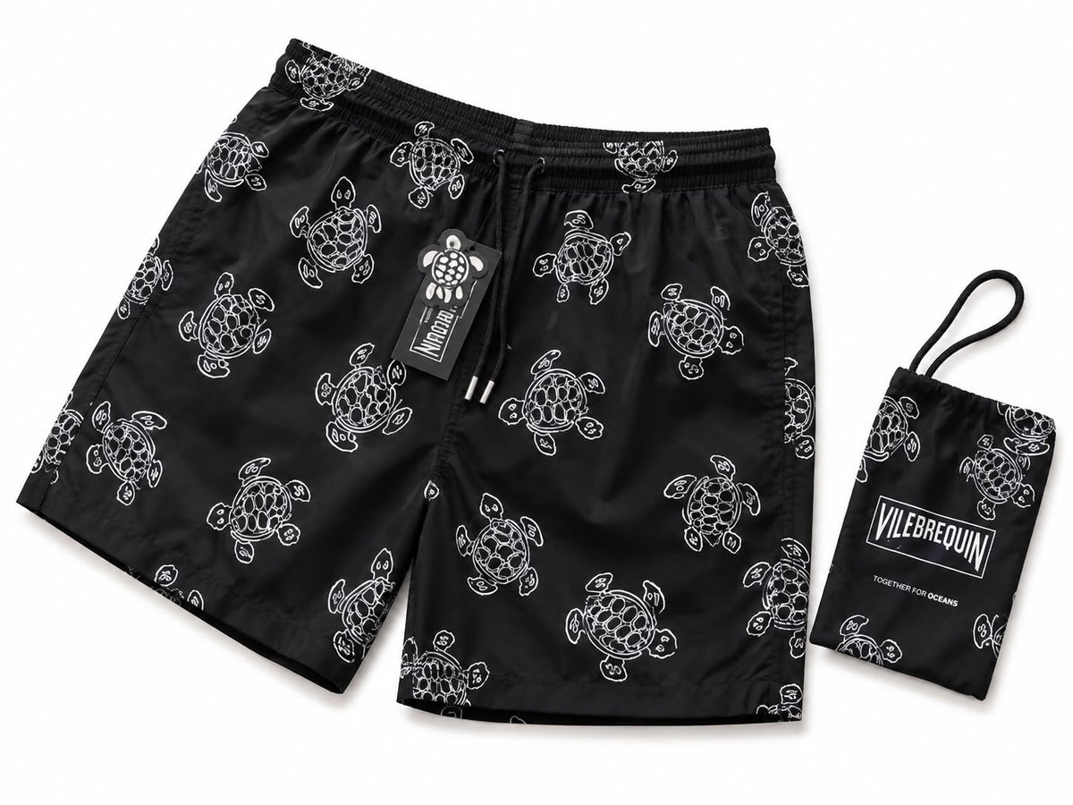 Vilebrequin Swim Shorts- Black Print 2 r95