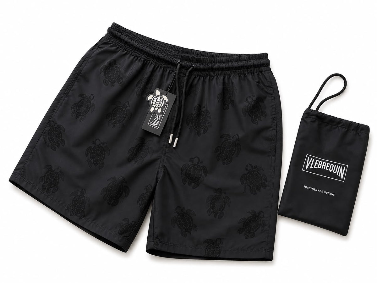 Vilebrequin Swim Shorts - Black Print/Men R95