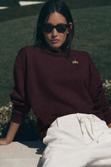 Accolade Crew Neck Pullover - Femen/ Deep Fig