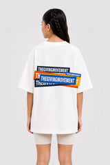 Unisex - Kids Oversized STICKER Print T-Shirt - B Grade