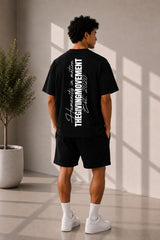 Oversized VERTICL PRINT Print T-Shirt - Unisex / Adults B Grade