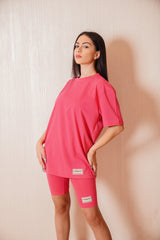 Oversized No Back Print T- Shirt