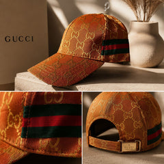 Gucci Monogram Web Stripe Cap