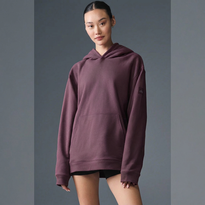 Renown Heavy Weight Hoodie - Women/ Burgundy Truffle