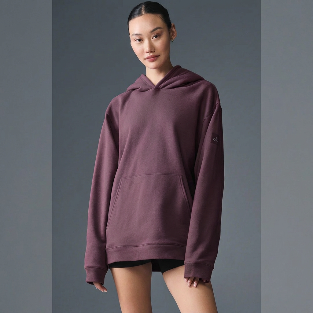 Renown Heavy Weight Hoodie - Women/ Burgundy Truffle