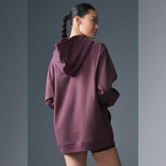 Renown Heavy Weight Hoodie - Women/ Burgundy Truffle